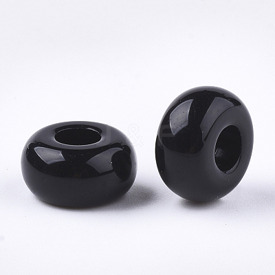 Opaque Acrylic European Beads X-SACR-T344-06A-1