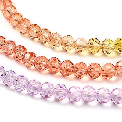 Transparent Painted Glass Beads Strands X1-DGLA-A034-T3mm-A12-1