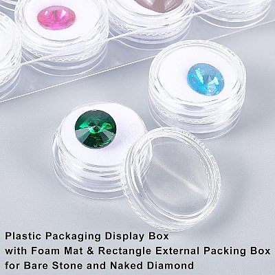 Plastic Packaging Display Box CON-WH0080-87A-1