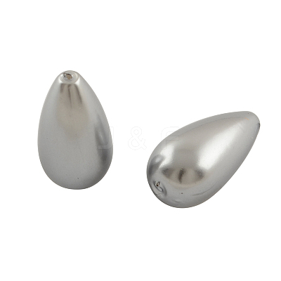 ABS Plastic Imitation Pearl Teardrop Beads MACR-S265-M-1