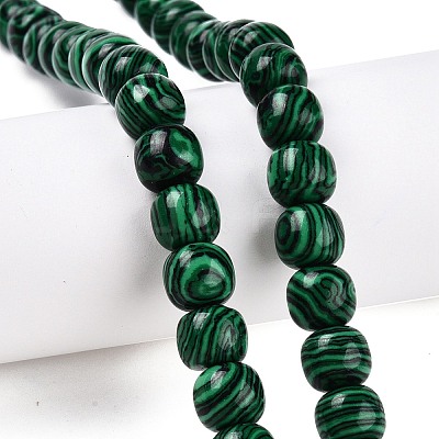 Synthetic Malachite Beads Strands G-T138-141-1
