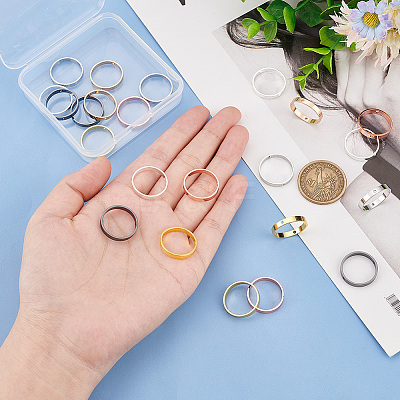 24Pcs 6 Colors Brass Bead Frame FIND-PH0009-17-1