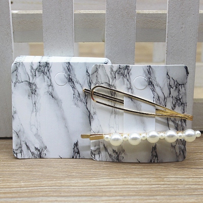 Square Paper Hair Clip Display Cards DIY-B061-01B-06-1