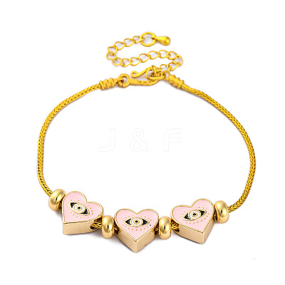 Brass European Bracelets BJEW-C080-04G-06-1
