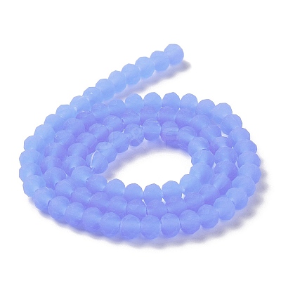 Imitation Jade Solid Color Glass Beads Strands EGLA-A034-J2mm-MD03-1
