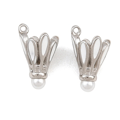 304 Stainless Steel Enamel Pendants SA-CBA02E8-06P-1