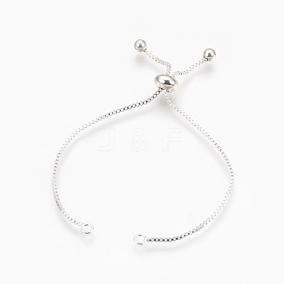 Brass Box Chain Slider Bracelet Making KK-Q675-05S-1