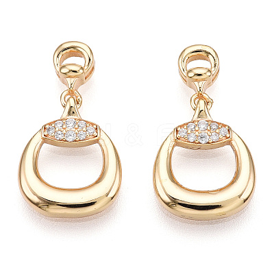 925 Sterling Silver Micro Pave Cubic Zirconia Pendants STER-T004-11G-1