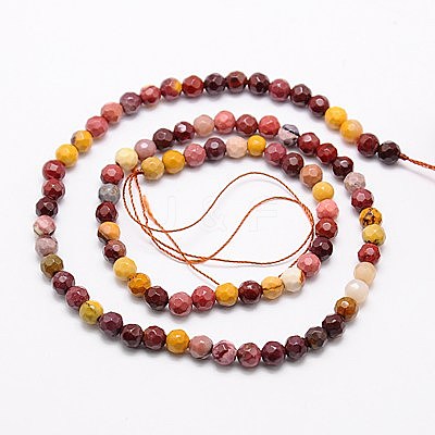 Natural Mookaite Beads Strands G-G545-23-1