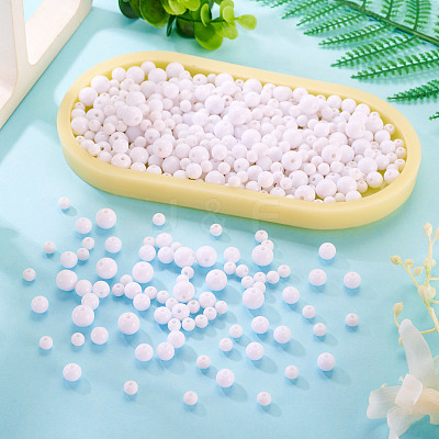 708Pcs 3 Styles Opaque Acrylic Beads MACR-TA0002-81-1