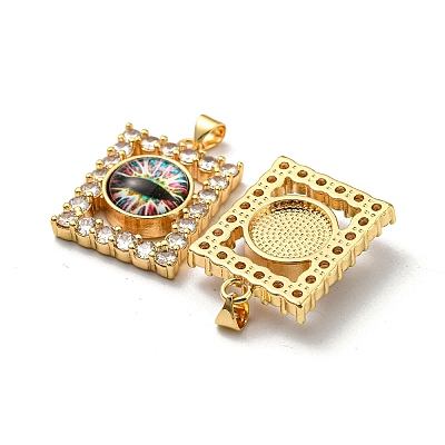 Real 18K Gold Plated Brass Pendants KK-L209-006G-07-1