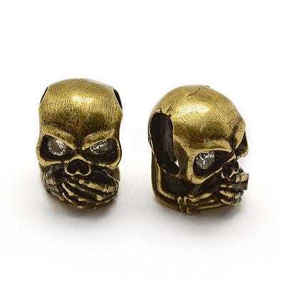 Brass Micro Pave Grade AAA Cubic Zirconia Beads ZIRC-G100-55AG-NR-1