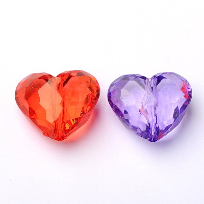 Transparent Acrylic Beads X-PL318Y-1