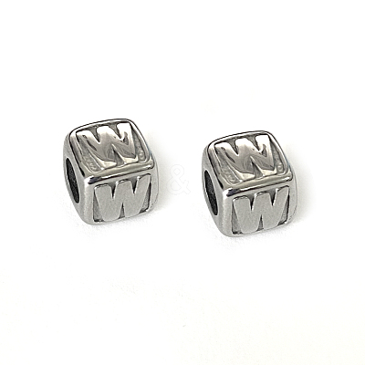 Tarnish Resistant 304 Stainless Steel European Beads OPDL-L020-001W-1