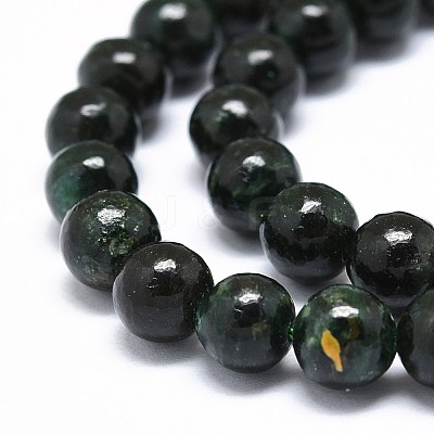 Natural Fuchsite Beads Strands G-O201A-09A-1