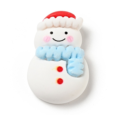 Opaque Christmas Resin Cabochons RESI-G039-08-1