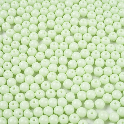 Opaque Baking Paint Glass Beads DGLA-T004-02M-1