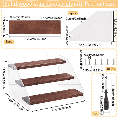 3-Tier Acrylic Model Toy Display Riser ODIS-WH0029-39-1