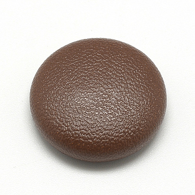 Imitation Leather Covered Cabochons WOVE-S084-06B-1