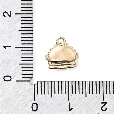 Brass Micro Pave Cubic Zirconia Charms LS-KK-P337-03A-G-1