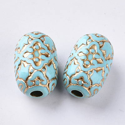 Plating Acrylic Beads OACR-S029-109-1