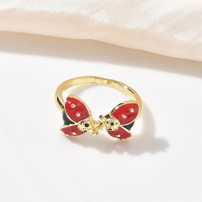 Brass Finger Rings RJEW-C165-02G-1
