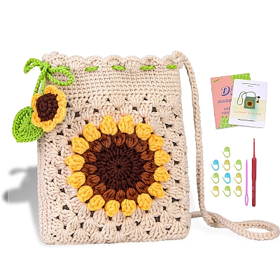 DIY Crochet Storage Bag Kits PW-WG50675-03-1