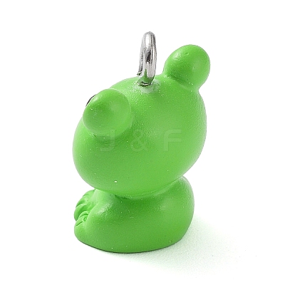 Opaque Resin Pendants RESI-Z014-01F-1