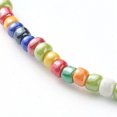 Glass Beads Stretch Bracelets BJEW-JB06414-1