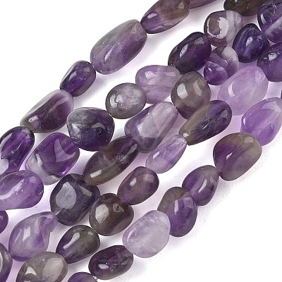 Natural Amethyst Beads Strands G-C286-A30-1
