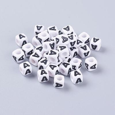 Letter Acrylic Beads PL37C9129-A-1