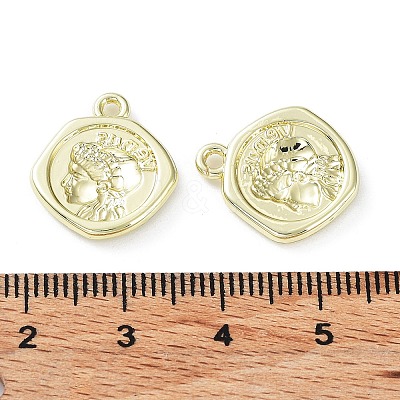 Rack Plating Alloy Pendants PALLOY-Q458-05G-1