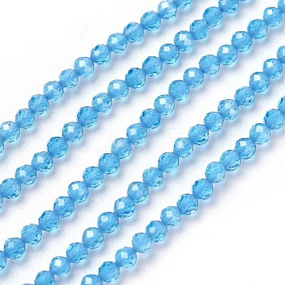 Transparent Glass Beads Strands GLAA-F094-A01-1