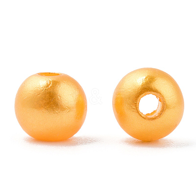 Spray Painted ABS Plastic Imitation Pearl Beads OACR-T015-05A-18-1