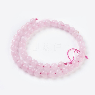 Natural Rose Quartz Beads Strands X-G-C076-4mm-3-1