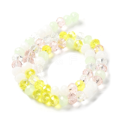 Glass Beads Strands EGLA-A034-M8mm-45-1