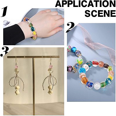 Handmade Luminous Lampwork Beads LAMP-NB0001-11-1