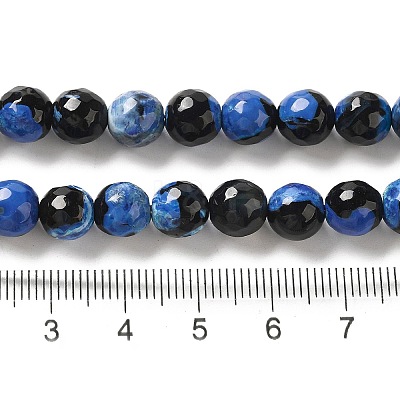 Natural Fire Crackle Agate Beads Strands G-G079-A04-03-1
