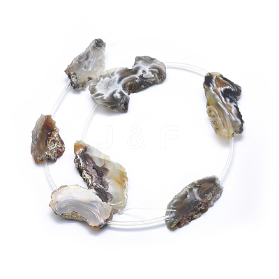 Natural Agate Beads Strands G-I213-14-1