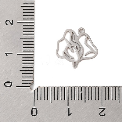 Non-Tarnish 304 Stainless Steel Pendants STAS-S139-06P-08-1