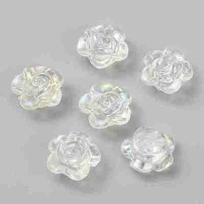 Transparent Plastic Bead KY-WH0049-02A-1
