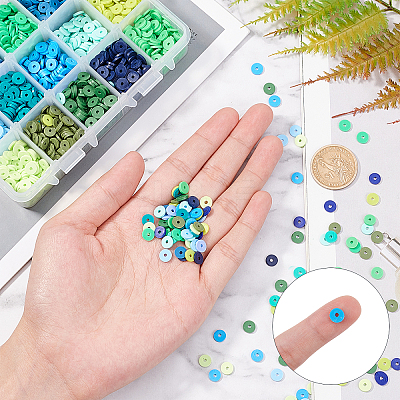 Handmade Polymer Clay Beads CLAY-PH0001-21-6mm-1