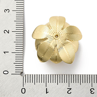 Rack Plating Brass Bead Caps KK-S406-01G-B-1