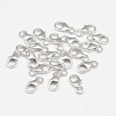 925 Sterling Silver Lobster Claw Clasps STER-F014-09C-1