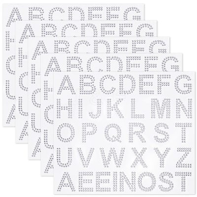 4 Sheets Rhinestone Stickers DIY-SP0003-92A-1