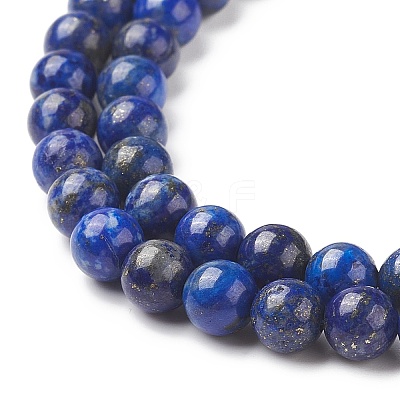 Natural Lapis Lazuli Beads Strands G-G423-6mm-A-1