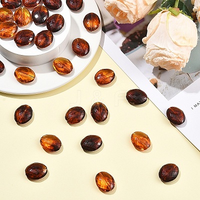 50Pcs Acrylic Beads OACR-YW0004-58-1