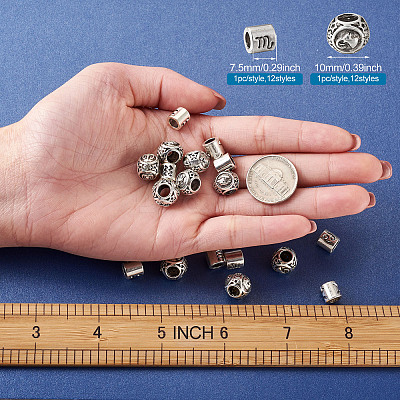 Alloy European Beads PALLOY-TA0002-19AS-RS-1