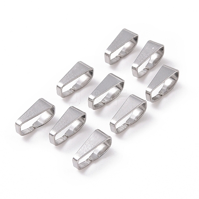 Tarnish Resistant 304 Stainless Steel Snap On Bails STAS-S057-39-1