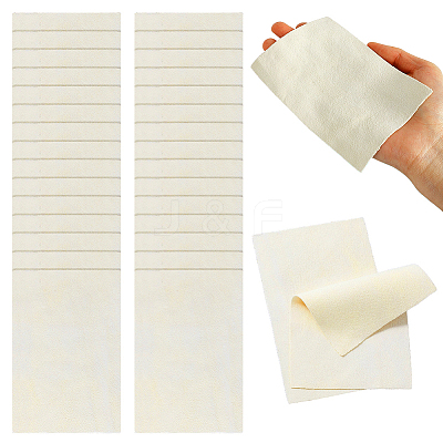 Faux Suede Silver Polishing Cloth AJEW-WH0596-225-1